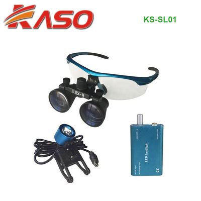 3.5X 420 밀리미터 빛깔 KS-SL01 치아이 외과적이 확대경들을 위한 KASO KS-SL01 외과적 전조등